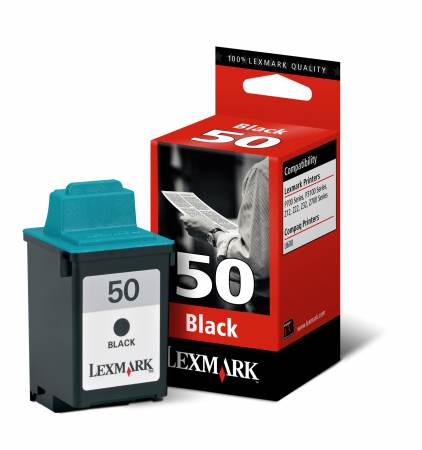 Tinteiro Lexmark 50 (Preto) 17G0050
